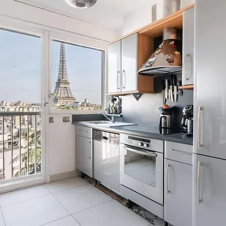 Apartment Magnifique Avec Vue Sur Tour Eiffel Paris